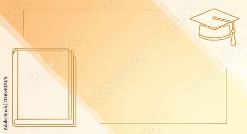 vector illustration of an educational background