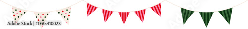 New Year party flag decoration