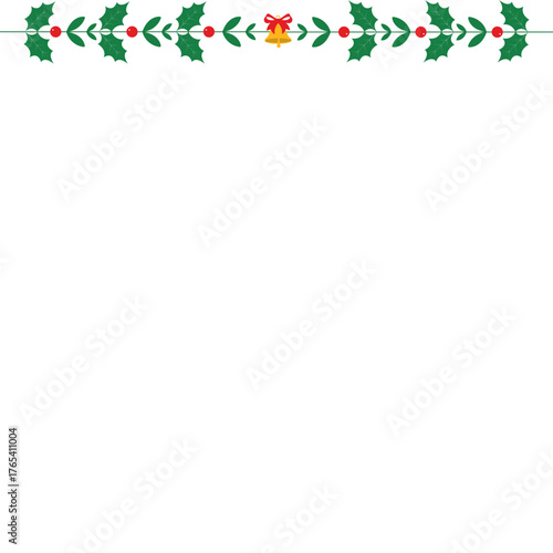 Winter Garland with Christmas Decoration