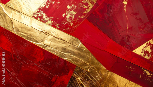 クリスマスカラーの和風背景