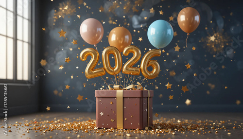 Happy New Year 2026 background