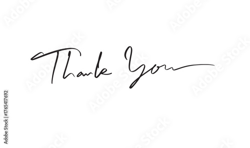 Thank you text font calligraphy hand written lettering script black color object icon thank you business gratitude thanksgiving greeting card banner thank you drawing business symbol grateful thankyou