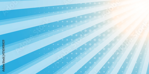 Abstract design blue background with sun ray. Summer vector illustration nice. Modern simple