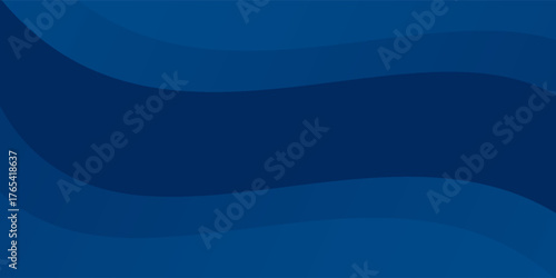 Dark blue paper waves abstract banner design. Elegant wavy vector background illustrations vector natural simple