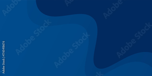 Dark blue paper waves abstract banner design. Elegant wavy vector background illustrations vector natural