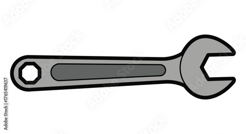 Open end wrench, a tool for tightening or loosening fasteners