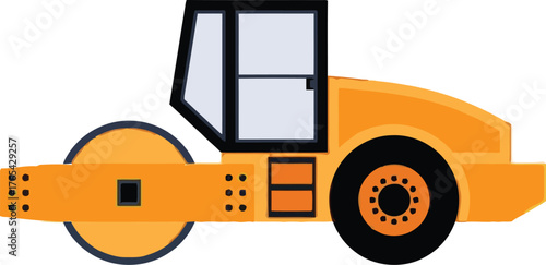 Orange Road Roller Compactor Machine