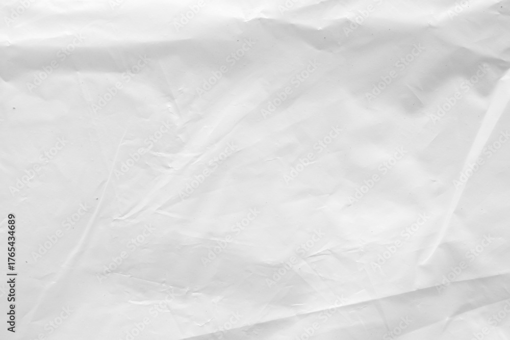 Fototapeta premium White transparent plastic bag texture background