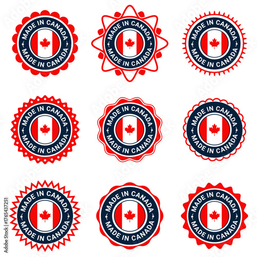 Made in Canada Badge Labels Collection