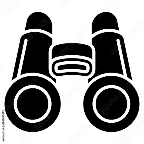 Binocular vector icon. Adventure icon solid style. perfect use for logo, presentation, website, and more. modern icon design glyph style 