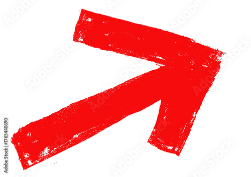 arrow pointing right with curved tail hand drawn style