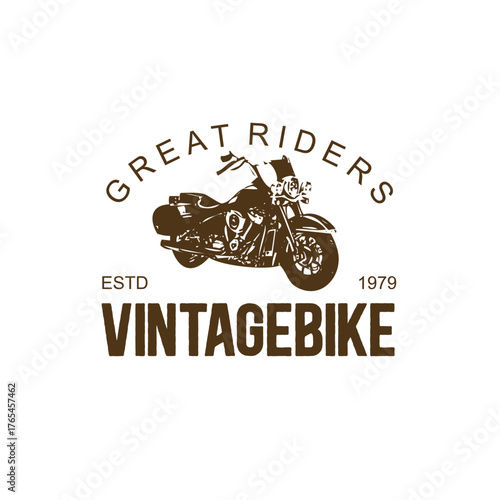 Vintage motorcycle emblem evoking great riders and classic bike heritage showcasing timeless design