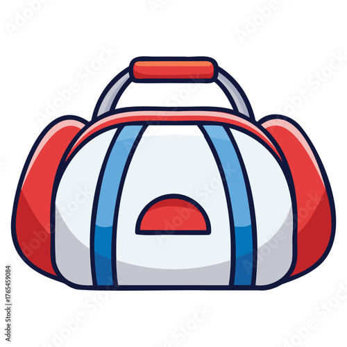 Generative Design Gym Duffel Bag Icon Minimalist Fitness Graphic Art
