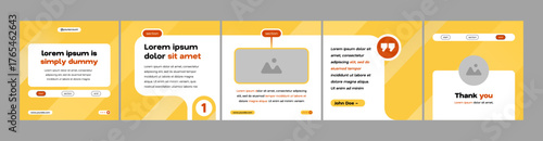 Professional carousel templates for social media marketing