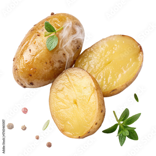 Wallpaper Mural Baby potatoes halved PNG (transparent) Torontodigital.ca