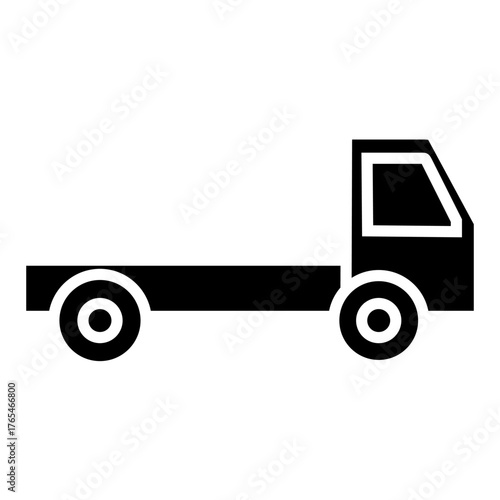 Truck vector icon. Lorry illustration sign. Autotruck symbol or logo.