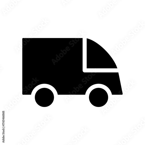 Truck vector icon. Lorry illustration sign. Autotruck symbol or logo.
