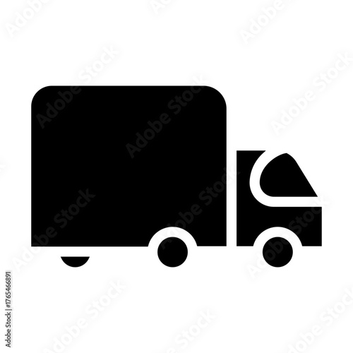 Truck vector icon. Lorry illustration sign. Autotruck symbol or logo.