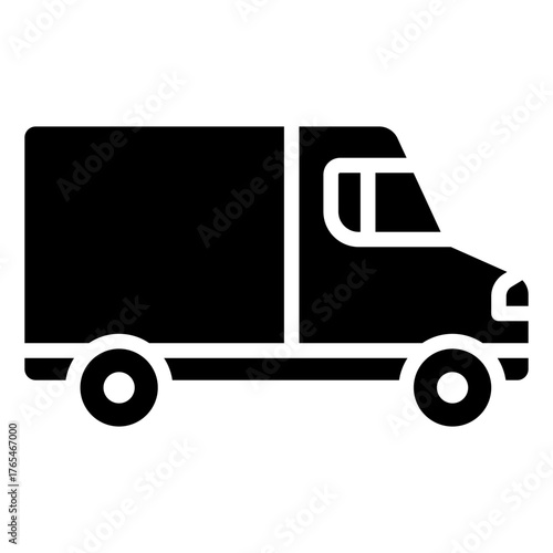 Truck vector icon. Lorry illustration sign. Autotruck symbol or logo.