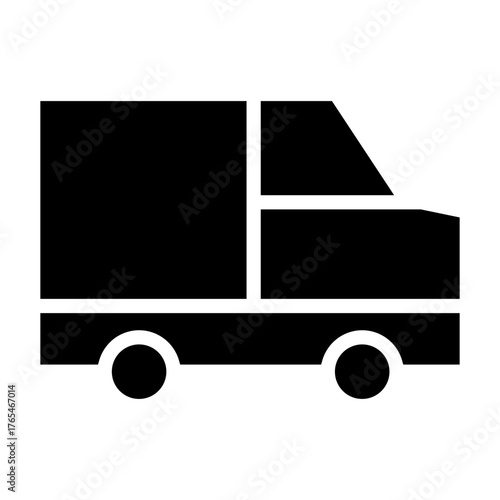 Truck vector icon. Lorry illustration sign. Autotruck symbol or logo.