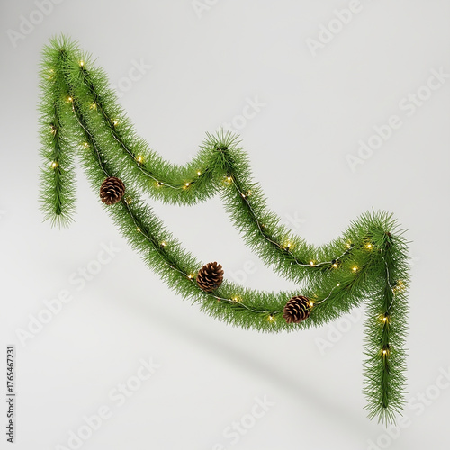 Realistic Christmas Garland...