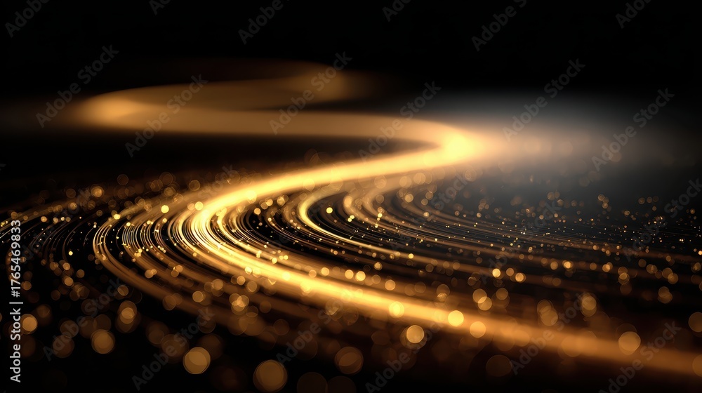 custom made wallpaper toronto digitalGolden Spiral Light Concept for New Year Celebration Background Design