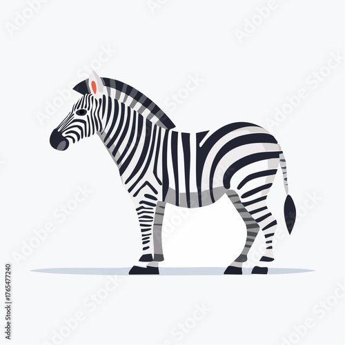 Icône vectorielle géométrique représentant faune de savane