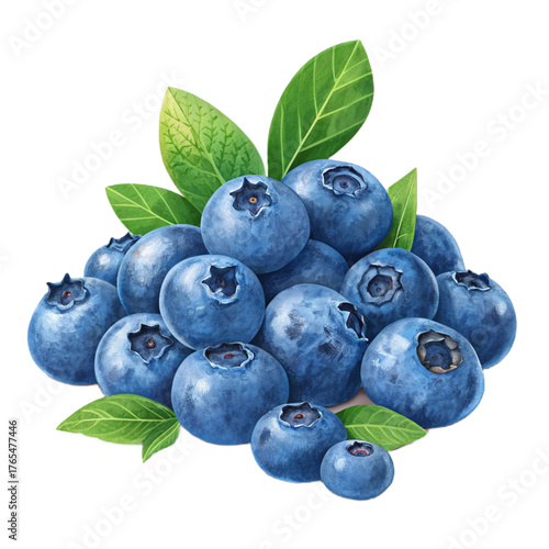 Wallpaper Mural Blueberries heap PNG (transparent) Torontodigital.ca