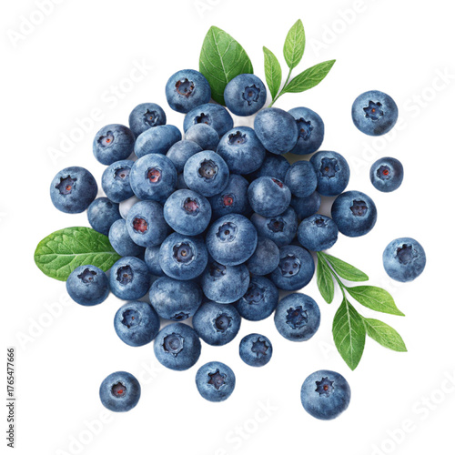 Wallpaper Mural Blueberries heap PNG (transparent) Torontodigital.ca