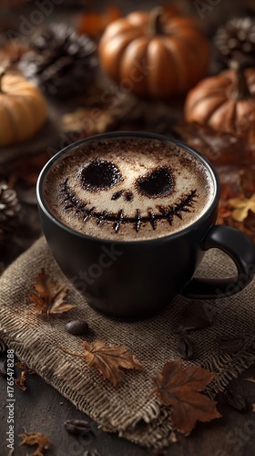 halloween cup coffee