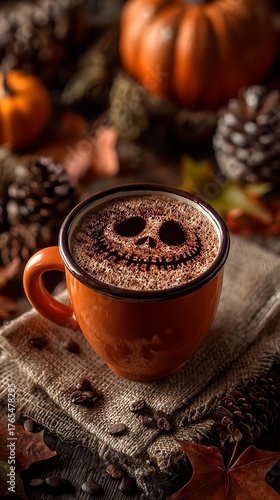 halloween cup coffee