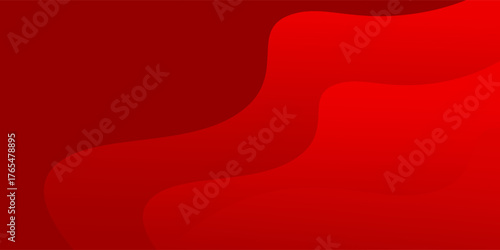 Abstract red and gold ribbons background. Used to decorate advertisements, publications, Eps10 vector