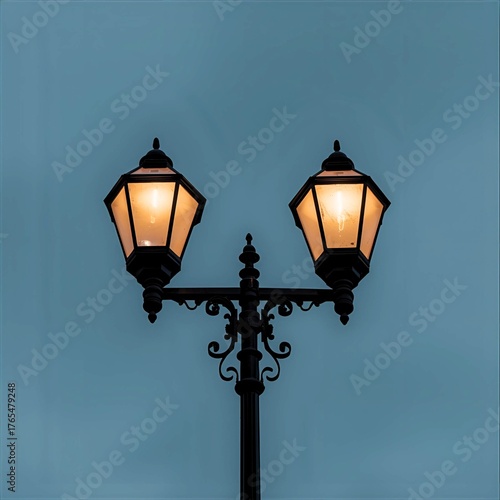 The streetlights stood tall in the silent night, becoming a loyal companion for anyone who was still awake.