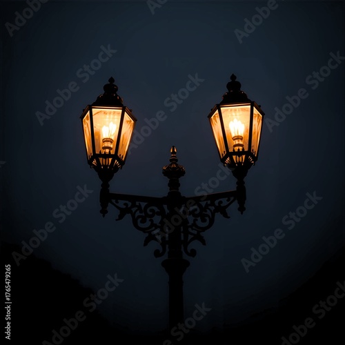 The street lights bear witness to steps looking for direction in the midst of silence