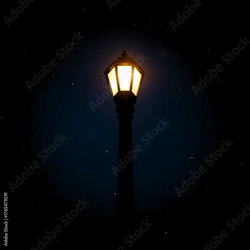 The light of the night lights feels warm, as if accompanying a lonely heart.