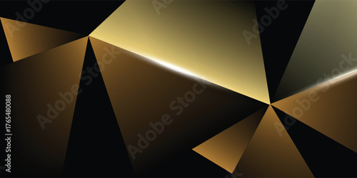 Abstract Elegant diagonal striped yellow background Digital background polygon ,gold hexagon. Vector