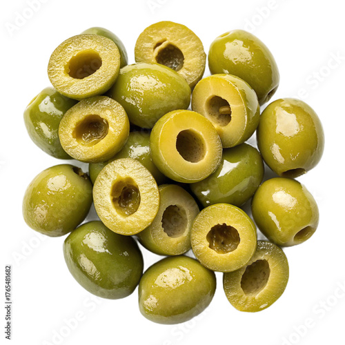 Wallpaper Mural Green olive rings PNG (transparent) Torontodigital.ca