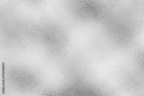 Reflective Silver Foil Crumpled Texture: Bright Abstract Metallic Background for High-Key Luxury, Icy Winter, and Modern Design
