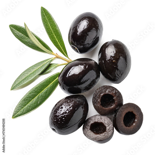 Wallpaper Mural Black olives pitted PNG (transparent) Torontodigital.ca