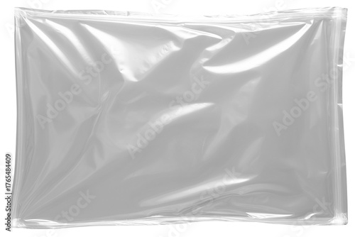 Transparent clear plastic texture isolated on a transparent background in PNG format