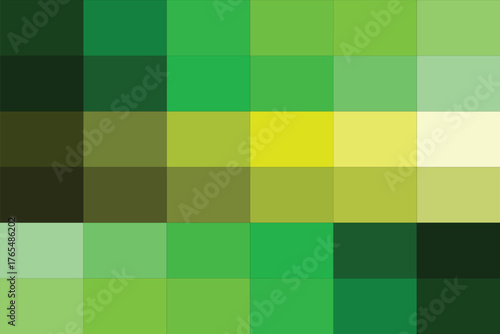 Abstract Green Pixel Mosaic Background Pattern