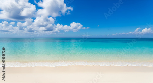 Wallpaper Mural Idyllic tropical beach with turquoise water and white sand Torontodigital.ca
