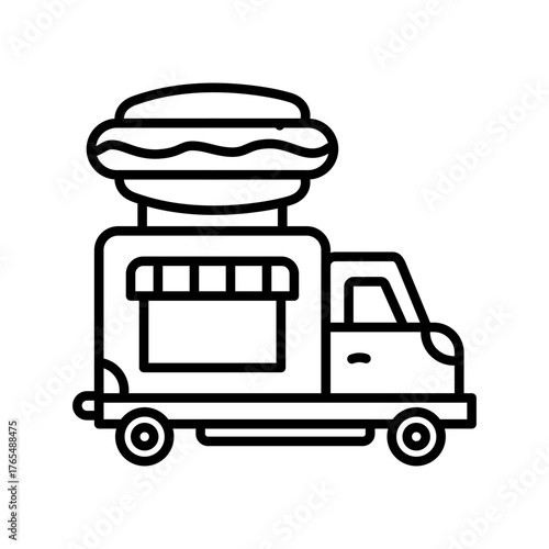 Hot Dog Truck Icon