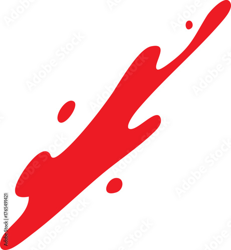 Red Dripping Blood Splatter, Halloween