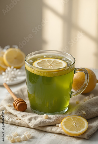 cup of tea with lemon