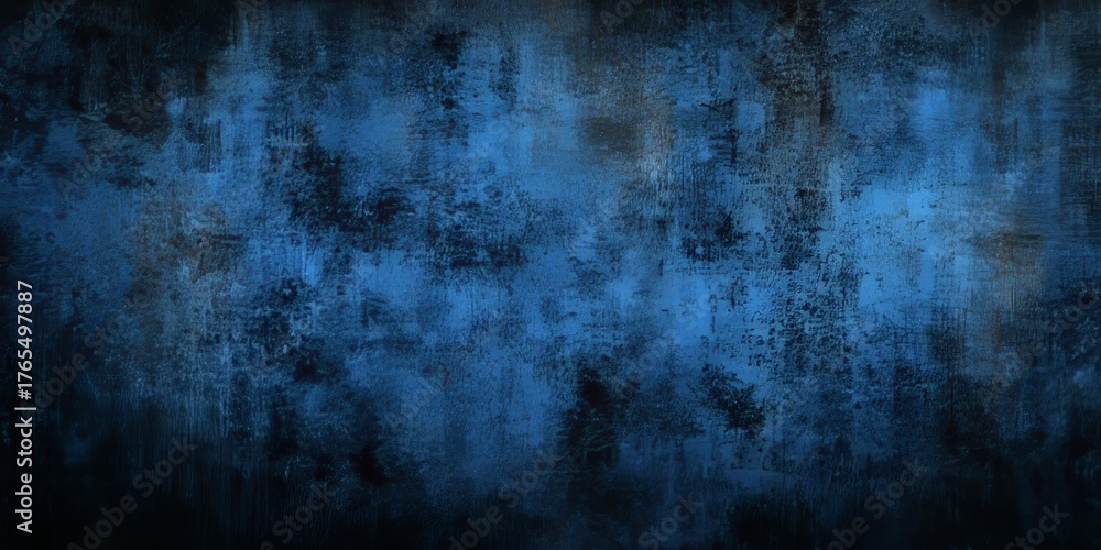 Naklejka premium Abstract Grunge Metallic Texture Featuring Deep Blue Distressed Metal Surface and Aged Panel Design