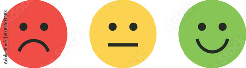 Emoticon mood scale set isolated on transparency background user experience feedback rating emotion concept