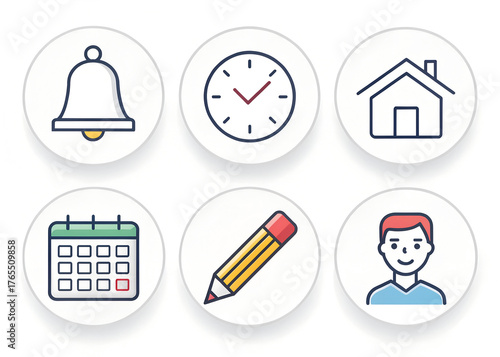 Essential UI Icons for Web & App Design: Notifications, Calendar, Profile & More
