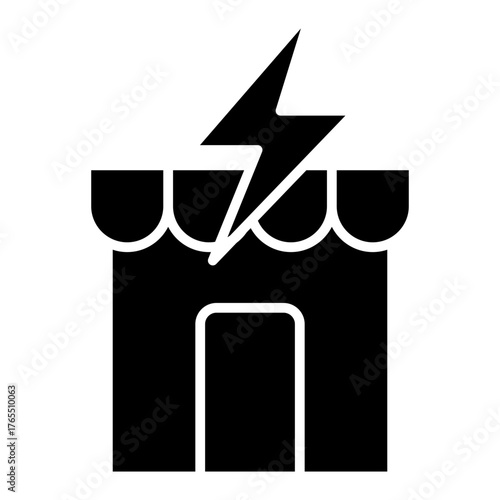 Market Distruption Glyph Icon