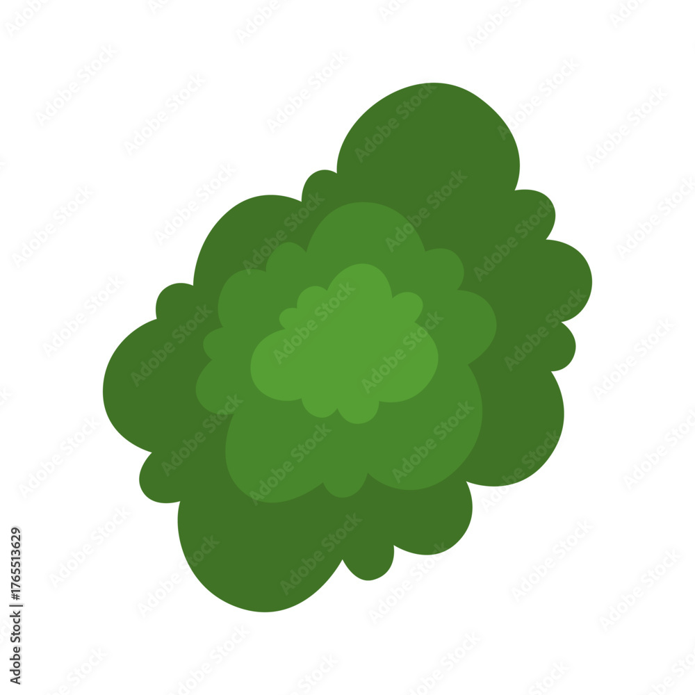 Fototapeta premium Tree or bush for architectural floor plans. Entourage design. Tree, bush, and shrub, top view for the landscape design plan
